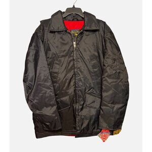 Vintage 70s I. Spiewak Golden Fleece Parka Size 46 NWT Zip Hood Red Lining USA